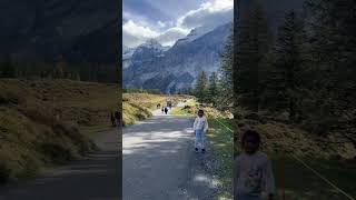 Oeschinensee Switzerland Mountains Nature Snow [upl. by Boser]