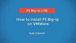 How to install F5 bigip on vmware [upl. by Bluefield]