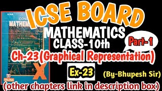 icse class10th maths ch23Graphical Representation ex23 part1 ProblemsBeater [upl. by Aidan]