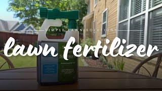 Simple Lawn Solutions Lawn Fertilizer Review and Demo [upl. by Niuq]