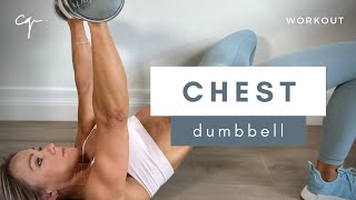 10 Minute Dumbbell Chest Workout at Home [upl. by Armitage]