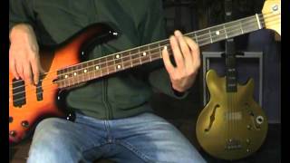 Gerry Rafferty  Right Down The Line  Bass Cover [upl. by Oer298]