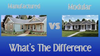 Whats The Difference Between A ManufacturedMobile Home and Modular Home [upl. by Parish]