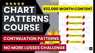 Become a Chart Patterns BEAST🔥  Ultimate Chart Patterns course  Continuation patterns  Part1 [upl. by Ferren89]