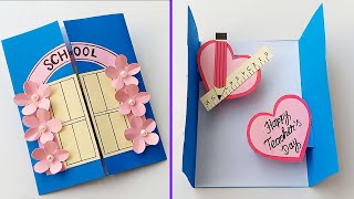 DIY Teachers Day Card  Handmade Teachers day card making idea  Greeting card for Teachers Day [upl. by Asilrak]