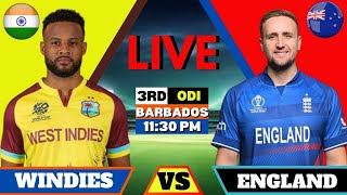 West Indies vs England Live Score wi vs eng live cricket score West Indies vs England 3rd Odi Live [upl. by Lolande]