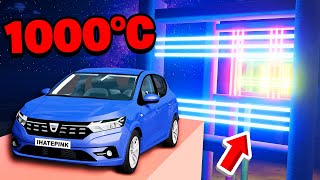 Dacia SANDERO vs LASERE DE 1000 DE GRADE CELSIUS EXPLOZIE [upl. by Lupien]