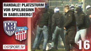 Randale Platzsturm amp Ausschreitungen in Babelsberg SVB  FSV Zwickau  Regionalliga Nordost [upl. by Chloette]