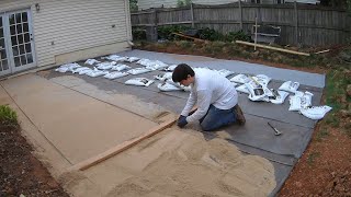 How to build a backyard paver patio all by yourself [upl. by Atsiuqal]