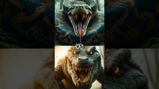 Python VS Animals Crocodile Tiger and Bear animals shorts wildlife [upl. by Ecinuahs985]