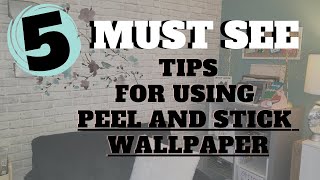 THE BEST Tips and Hacks to Put Up Peel and Stick Wallpaper [upl. by Novej]