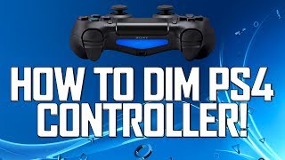 How To Dim The PS4 Controller Light Bar Tutorial  170 Update  PS4 Controller Brightness Settings [upl. by Eillim851]