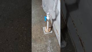 Compressed air pump to open the blocked sewer line [upl. by Sido]