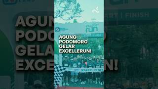 Kegiatan ExcelleRun fun run Agung Podomoro seru banget funrun agungpodomoroland [upl. by Elakram]