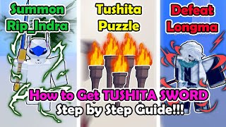 How To Get Tushita Sword Step by Step Guide Blox Fruits 2023 [upl. by Annayrb471]