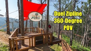 Anakeesta Zipline Experience 360Degree POV [upl. by Yaakov]