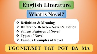 What is Novel Full Explanation  Introduction to Novel in English Literature [upl. by Melinda]