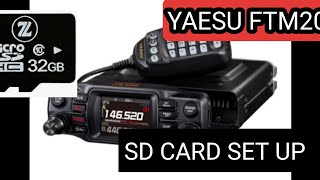 YAESU FTM200  SD CARD Set Up amp Test [upl. by Naujat]