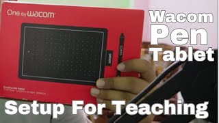 Wacom PenTablet Setup Guide How to use wacom pen tablet for teaching in Obs LaptopPC Best Pentab [upl. by Alyks]