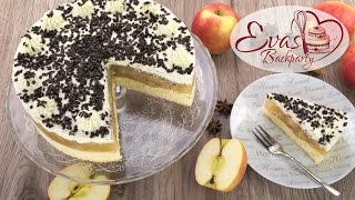 schwedische ApfelTorte  Klassiker aus Schweden Ikea  swedish apple cake  Backen evasbackparty [upl. by Eidur]