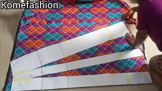 How to sew an A Line skirt beginners friendly [upl. by Leigha657]