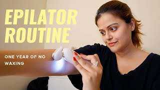 I Cut Out Waxing For An Epilator  My Hair Removal Routine Demo amp Review After 1 Year [upl. by Ibbor515]