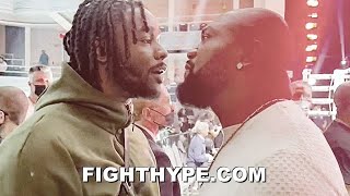 RAMPAGE JACKSON amp HASIM RAHMAN JR GO AT IT TRADE WORDS ON BOXERS VS MMA quotCHUMPSquot [upl. by Nehgaem]