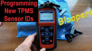 Programming TPMS Sensor IDs  Autel TS501  Man About Home [upl. by Ainna]