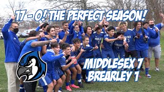 Middlesex 7 Brearley 1  Boys Soccer Central East  Group 1 Final [upl. by Aerdnod]