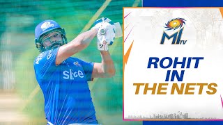 Rohit Sharma batting in the nets  Mumbai Indians [upl. by Mcclees]