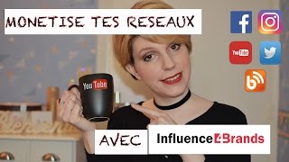 MONETISE tes RESEAUX SOCIAUX avec INFLUENCE4BRANDS [upl. by Lrigybab770]