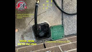 Termite Reticulation System Installation amp Refill Melbourne geelong pestcontrol Termitecontrol [upl. by Oderfigis]