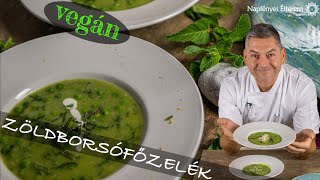 Zöldborsófőzelék mentávalgluténmentes vegàn [upl. by Esyned909]