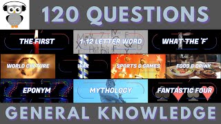 Mega Quiz General Knowledge Quiz Trivia  120 Questions  10 Rounds  Pub Quiz  Mega Quiz [upl. by Ahseen]