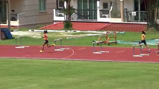 NSG 2018 B Div Girls 400m Hurdles Heat 3 [upl. by Ajssatan]