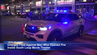 2 charged after shots fired inside South Loop movie theater Chicago police say [upl. by Burrus]