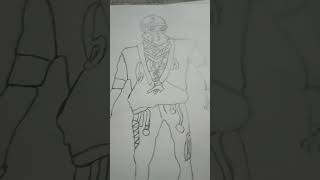 Hip hop easy drawing in 5 minute complete funny 🤣 short Rohan creator [upl. by Ramma]