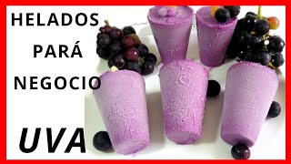 HELADOS DE UVAHELADOS CASEROS CREMOSOS DE UVAHELADOS CASEROS [upl. by Eednil]