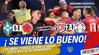 ¡BRASIL SE VA CONTRA URUGUAY COLOMBIA 11 BRASIL SE VA DIGNAMENTE C RICA 21 PARAGUAYRESUMEN [upl. by Basil76]