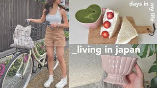 living in japan  productive week thrifting clothing haul amp strawberry sandwich [upl. by Hirza]