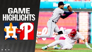 Astros vs Phillies Game Highlights 82724  MLB Highlights [upl. by Emya637]