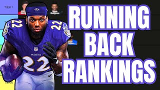 Top 40 Fantasy Running Back Rankings amp Tiers [upl. by Germano]