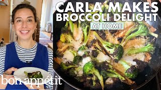 Carla Makes Cheesy Broccoli Delight  From the Home Kitchen  Bon Appétit [upl. by Ecirtak]