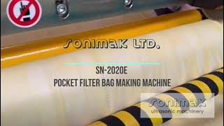 POCKET FILTER BAG MAKING MACHINE SN2020E [upl. by Grantley395]