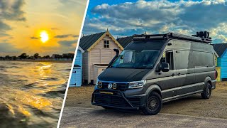 Family Vanlife Camping on England Mersea Island [upl. by Veal]