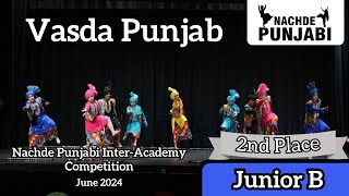 Vasda Punjab  Junior B  4th Nachde Punjabi InterAcademy Competition  June 2024 [upl. by Iruam]