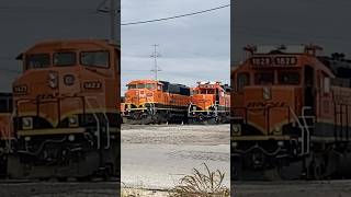 BNSF 1423 amp 1828 BNSF North Yard [upl. by Seedman]