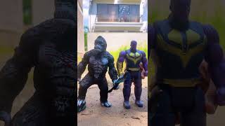 Thanos Harms Antman Batman The Flash Thor in the End King Kong Defeats Thanos  Marvel Toys [upl. by Todd717]