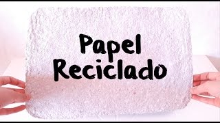 Cómo hacer papel reciclado📄♻  Sin utilizar licuadora ni bastidor [upl. by Elagiba]