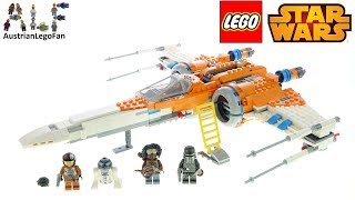 LEGO Star Wars 75273 Poe Damerons Xwing Fighter  Lego Speed Build Review [upl. by Lara]